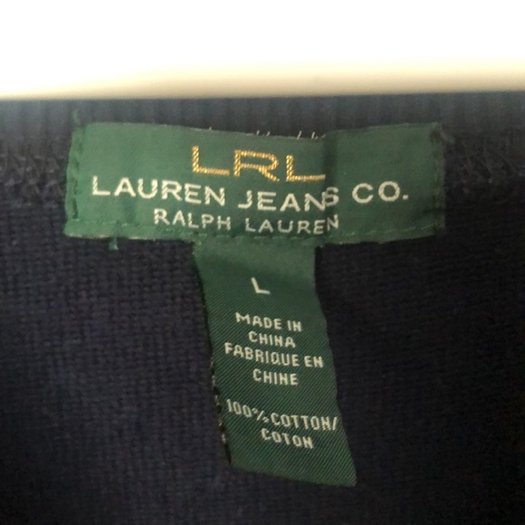 Ralph Lauren navy crewneck (Large) 💙 - Picture 2 of 6